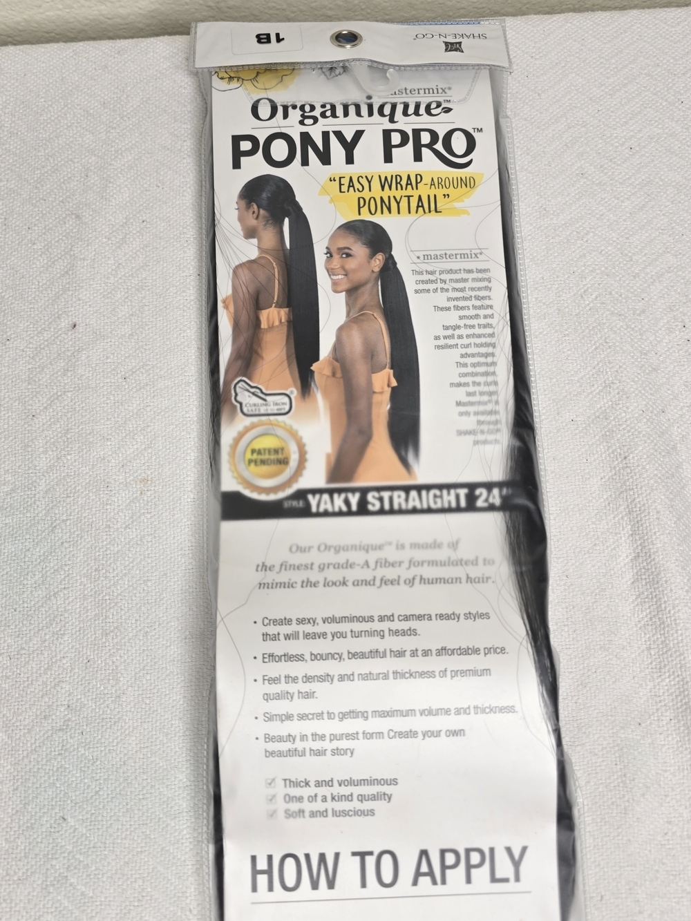 Others Follow Organique PONY PRO Yakky Straight 24" Ponytail - Black